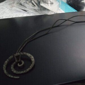Nordic Sun Spiral Celtic Pendant Necklace